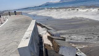 Obra en Chimbote presenta daños por oleaje pese a reciente construcción