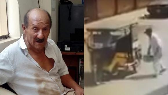 Lambayeque: Anciano queda al descubierto cuando roba batería de una camioneta (VIDEO)