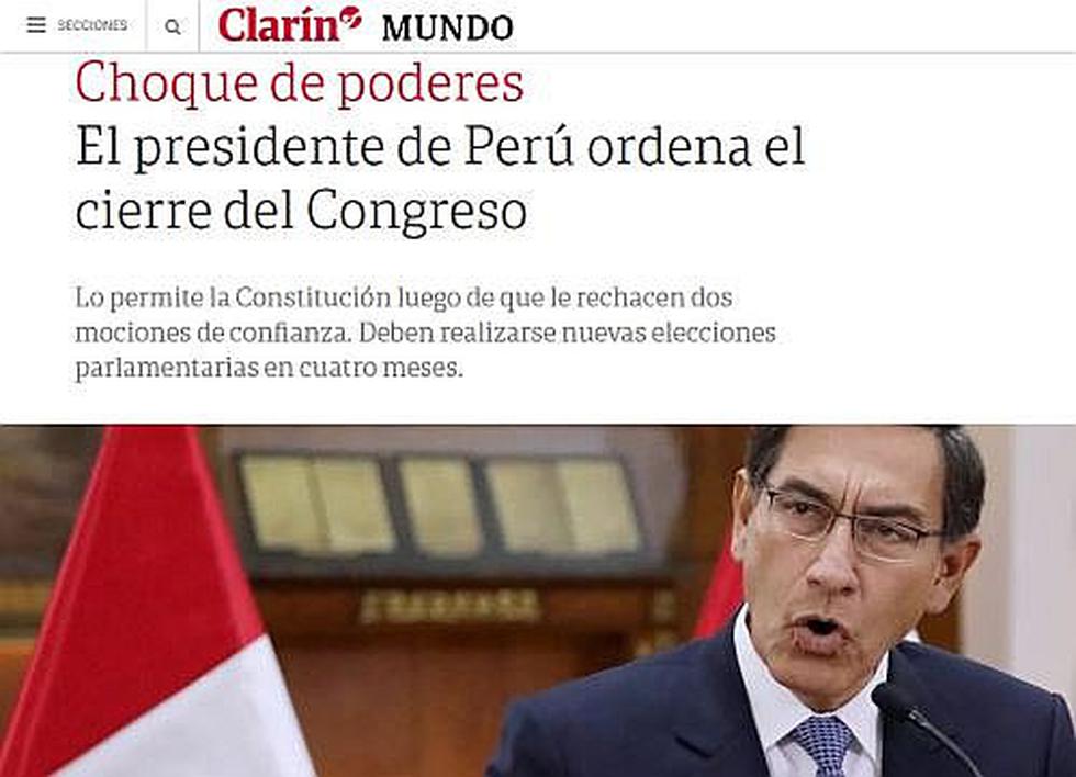 Martín Vizcarra: Así informó la prensa internacional sobre la disolución del Congreso (FOTOS)