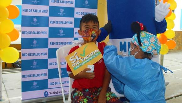 En La Libertad solo se han aplicado 26,050 vacunas a menores entre los 5 y 11 años, de las 53,500 disponibles para este grupo etario.