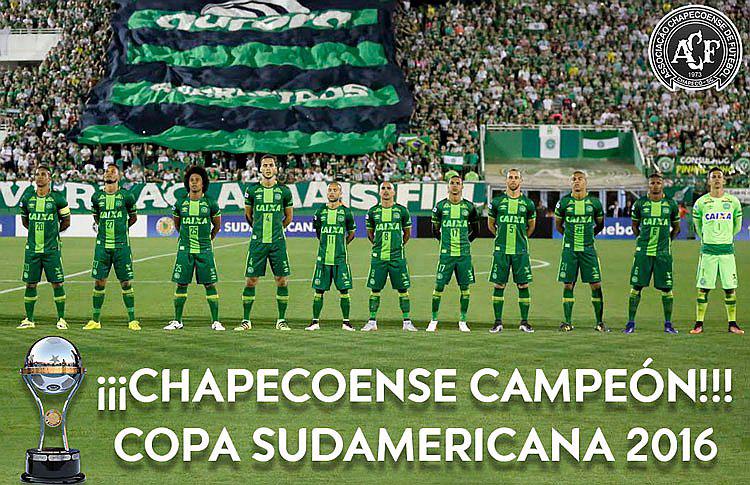 Conmebol confirmó a Chapecoense como campeón de la Copa Sudamericana