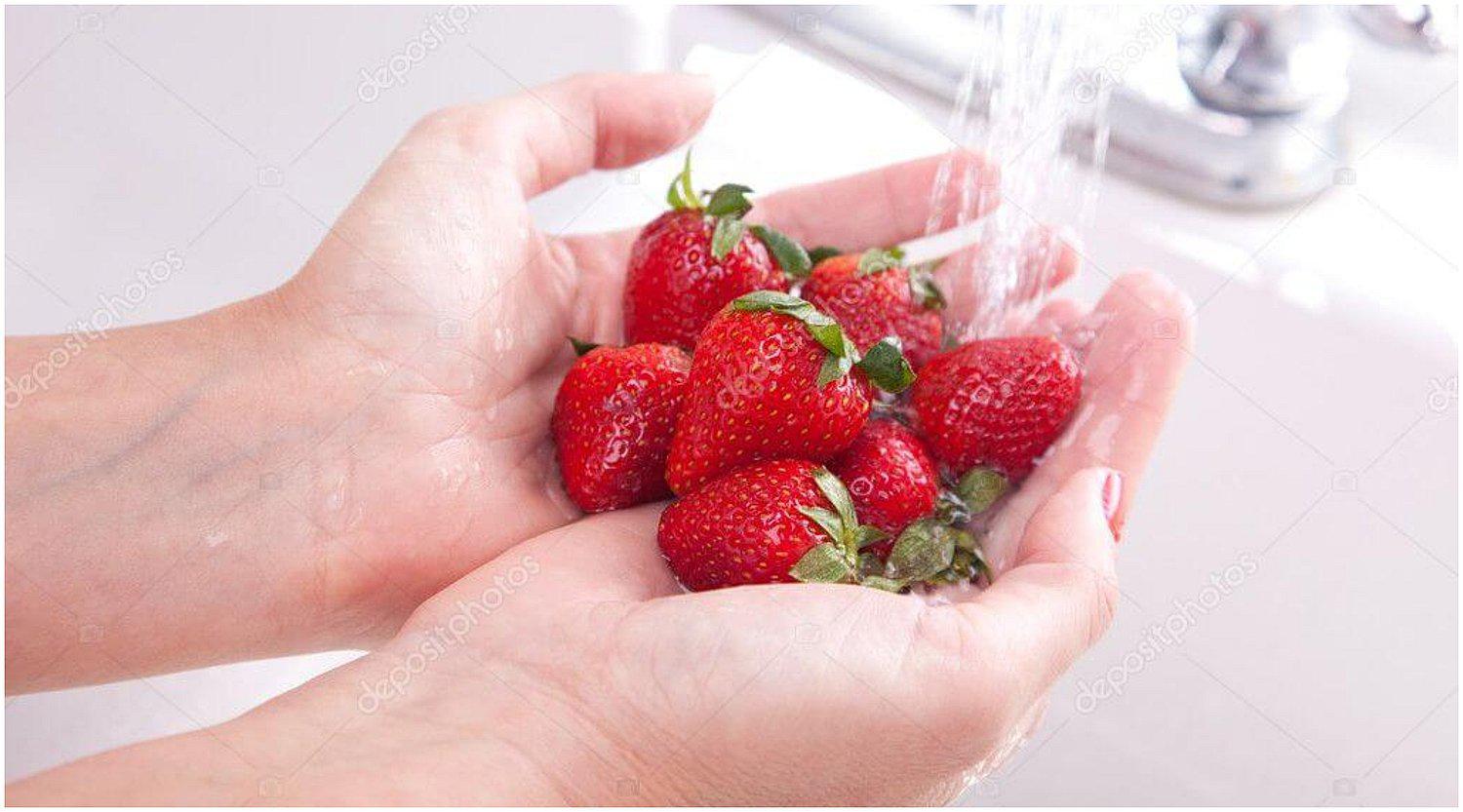 Conoce cómo lavar las fresas correctamente y eliminar los parásitos 