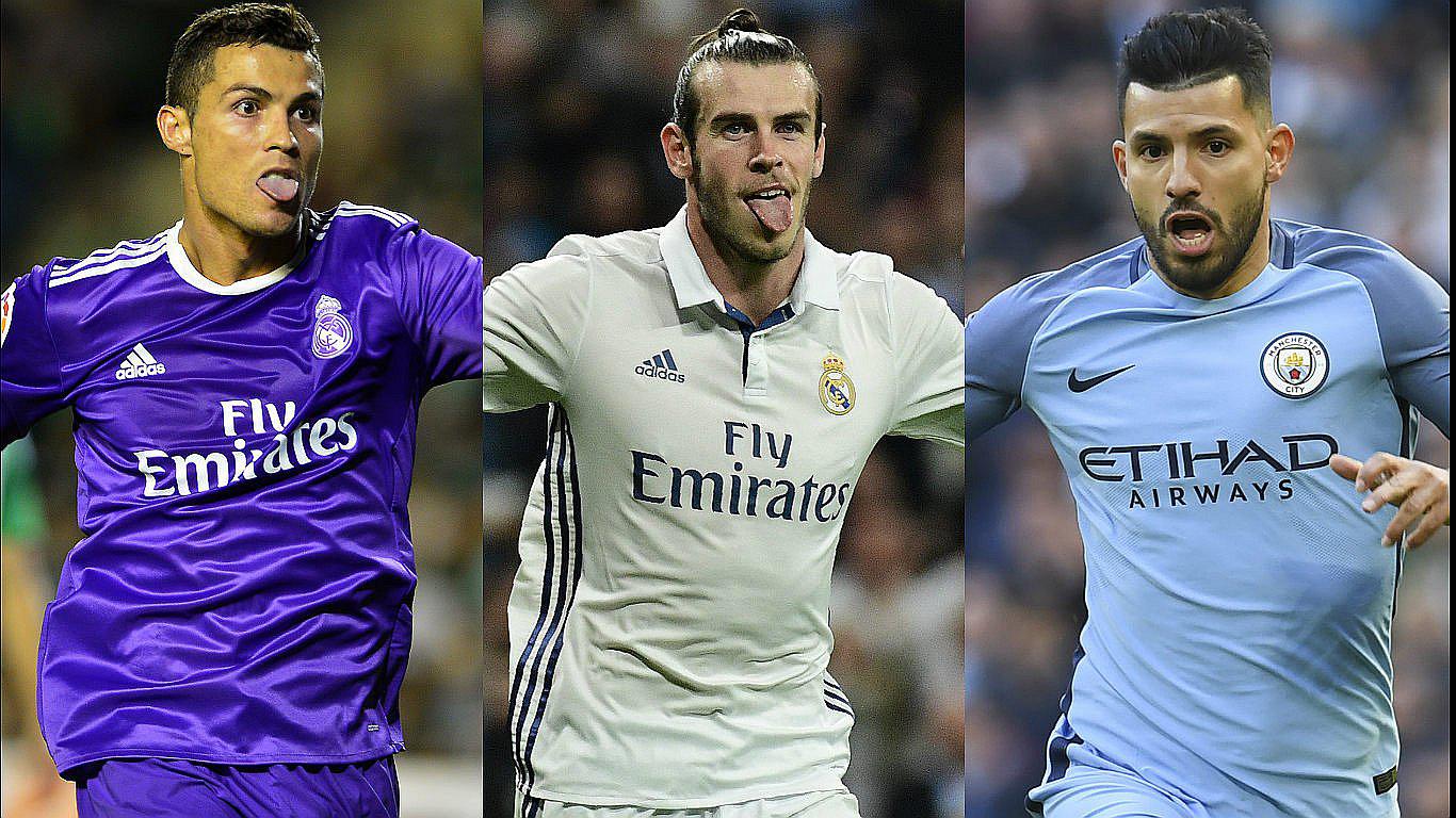 Cristiano Ronaldo, Bale y 'Kun' Agüero son los primeros nominados al Balón de Oro
