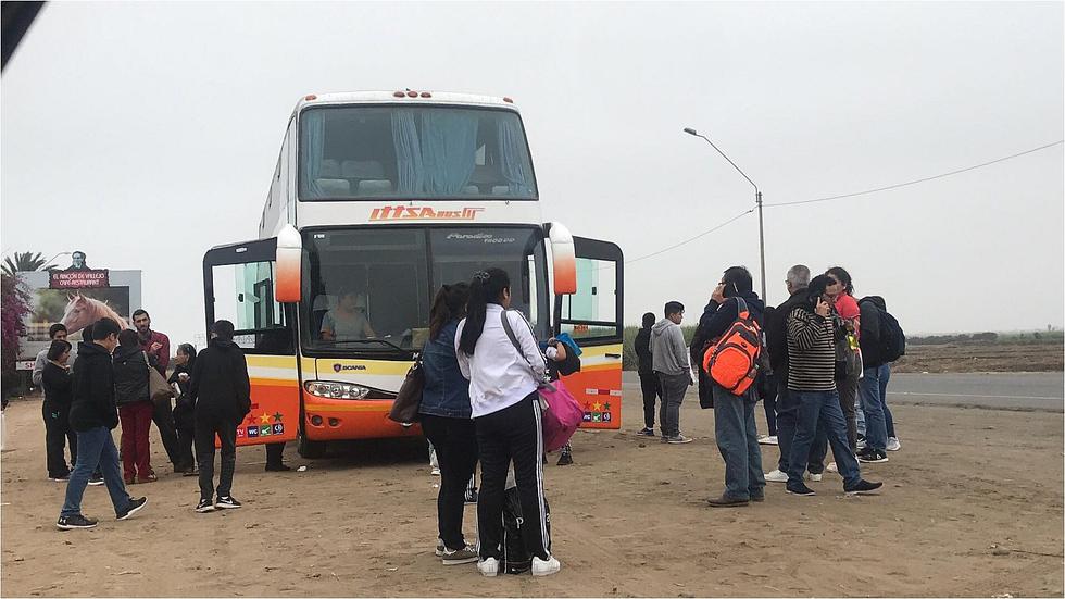 Ómnibus de Ittsa queda varado con más de 50 pasajeros (FOTOS) 