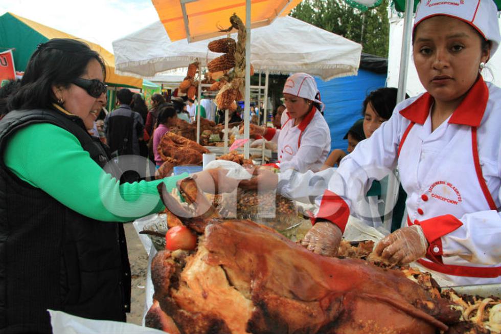 Chancho al palo es la sensación en I Feria Gastronómica Mixtura Junín 2013