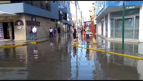 Lambayeque: Calles de Chiclayo continúan inundadas (FOTOS Y VIDEO)