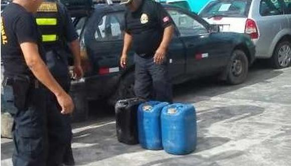 Tumbes: Policía incauta combustible de contrabando