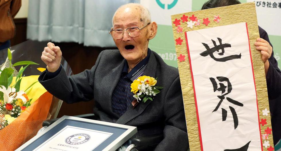 El japonés Chitetsu Watanabe, de 112 años, fue reconocido este miércoles como el varón más anciano del mundo por la Guinness World Records. (EFE).