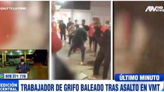 Asaltan a grifo y trabajador termina con heridas de bala en Villa María del Triunfo (VIDEO)