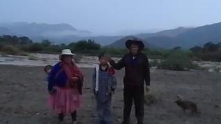 Áncash: Familia pide ser rescatada tras quedar aislada en el distrito de Moro (VIDEO)