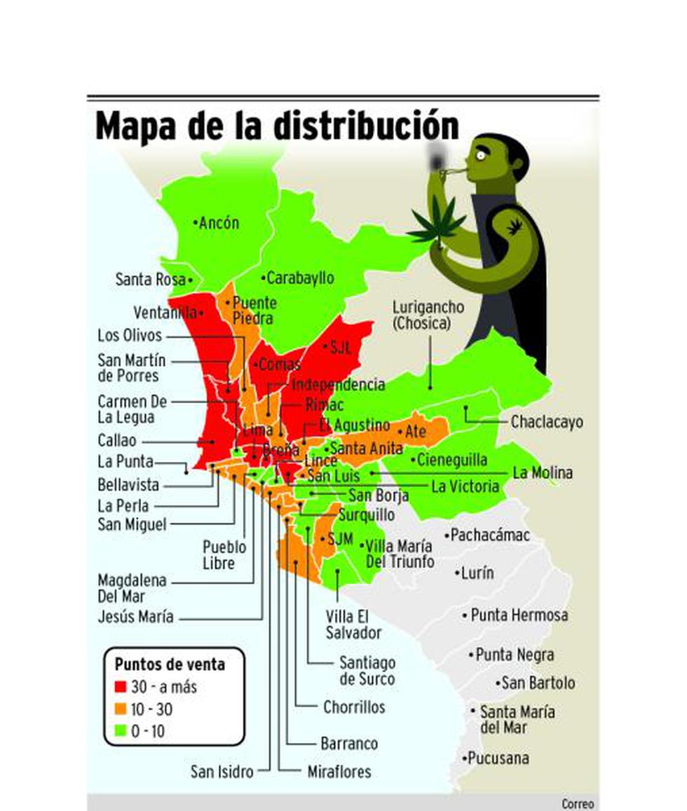 Hay 1700 puntos de venta de droga solo en Lima