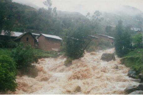 Pasco: Sembríos y viviendas en peligro por desborde de Río Cuchis