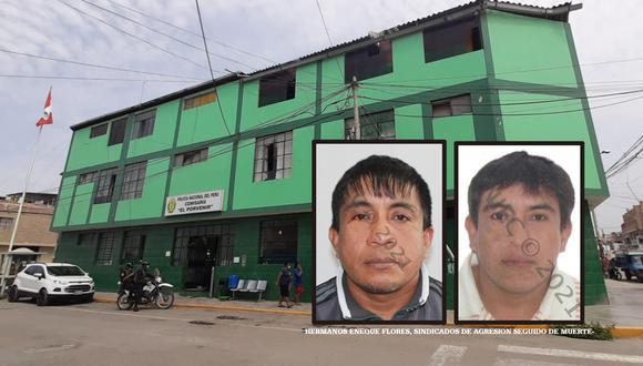 Los hermanos Eneque Flores están no habidos tras ser sindicados de matar a golpes y con un fierro a una persona.