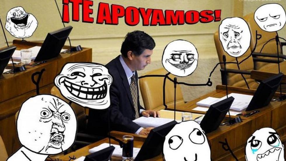 Chile: "Trollean" a diputado por presentar proyecto de ley anti-memes (Fotos)