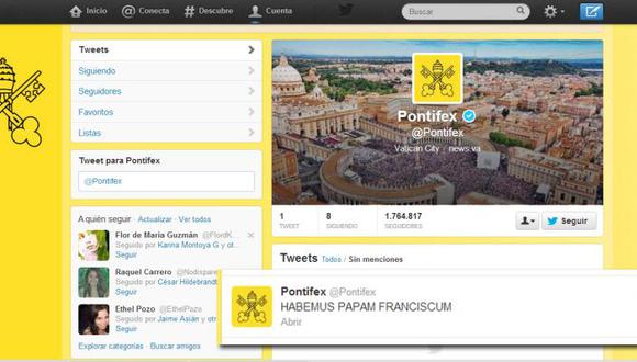 Habemus Papam y Habemus Twitter: Reactivan la cuenta del Papa