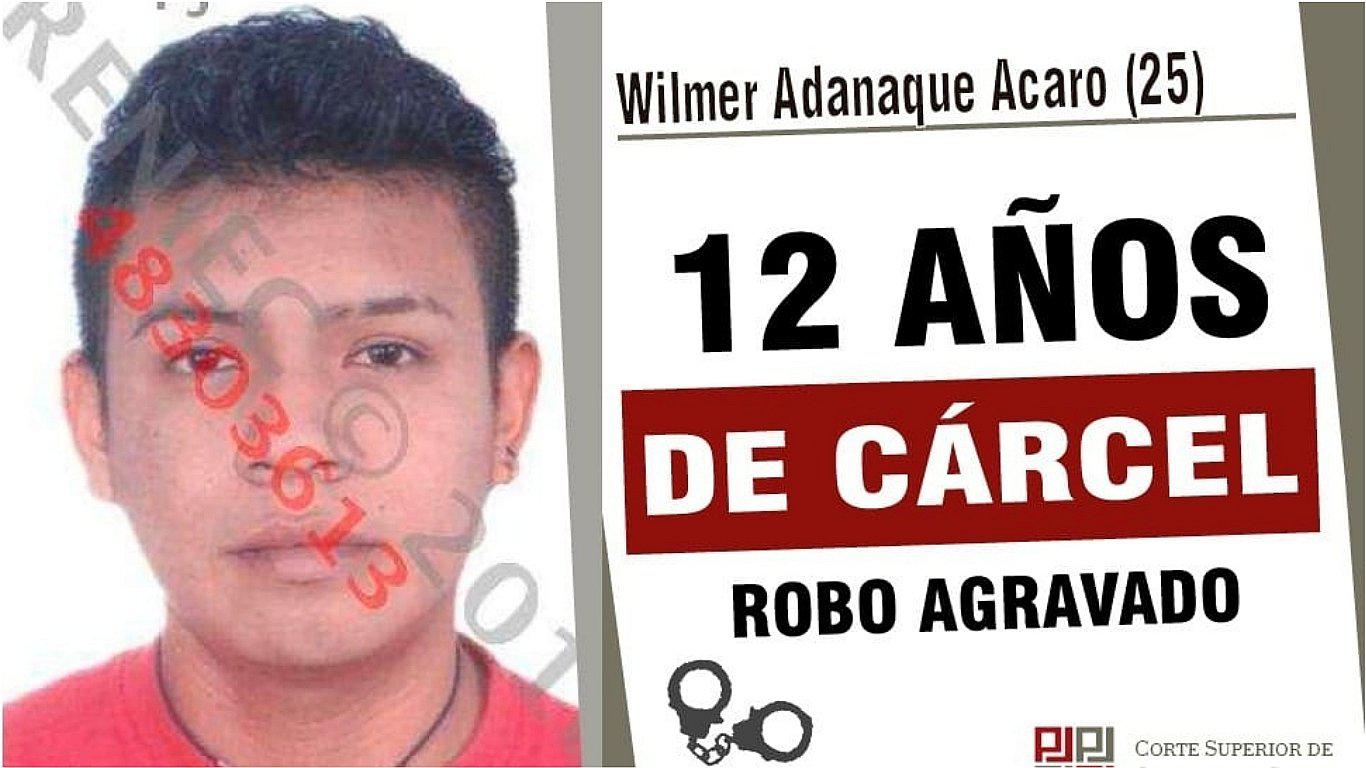 Condenan a 12 años de cárcel  a hombre que asaltó a vendedor de paltas 