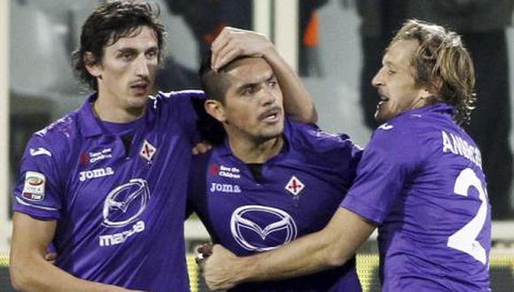 Juan Vargas anotó en la caída de la Fiorentina ante Roma