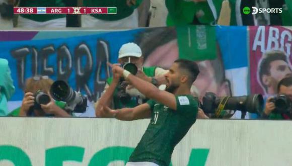 Goles de Al Shehri y Al Dawsari en el 2-1 de Argentina vs. Arabia Saudita en Qatar 2022. (Foto: DirecTV Sports)