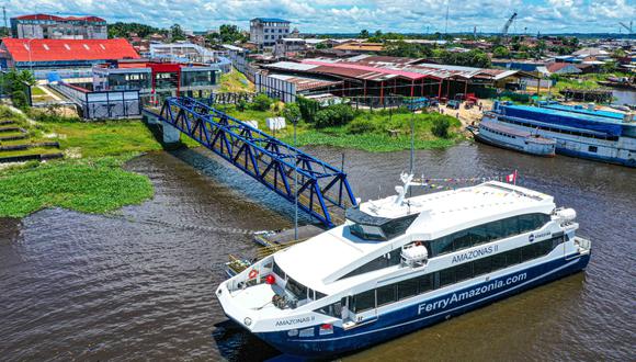 Este segundo ferry valorizado en más de 17 millones de soles recorrerá 486 kilómetros en la ruta Iquitos en la provincia de Maynas, hasta Santa Rosa ubicado en la provincia de Ramón Castilla (Foto: MTC)