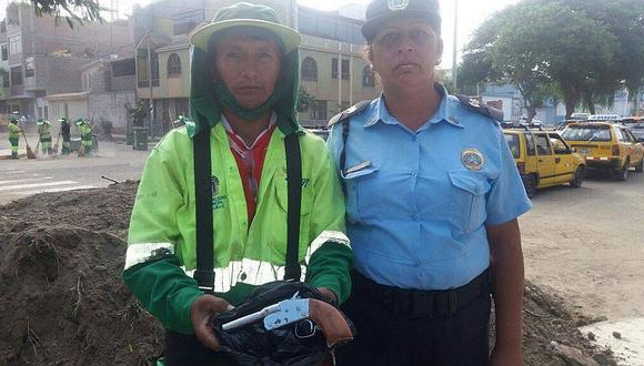 Trujillo: Trabajadores ediles encuentran arma de fuego en Parque La Paz