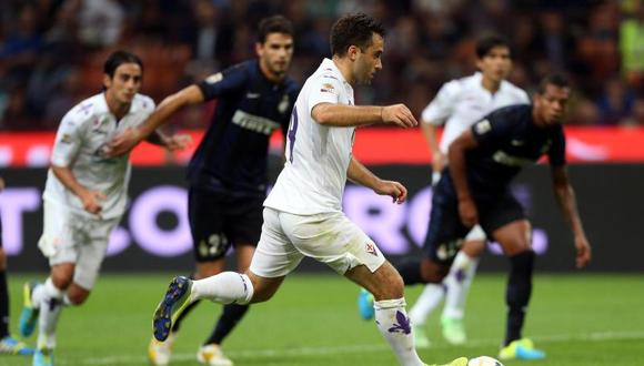 Inter derrotó 2-1 a una Fiorentina sin Juan Vargas
