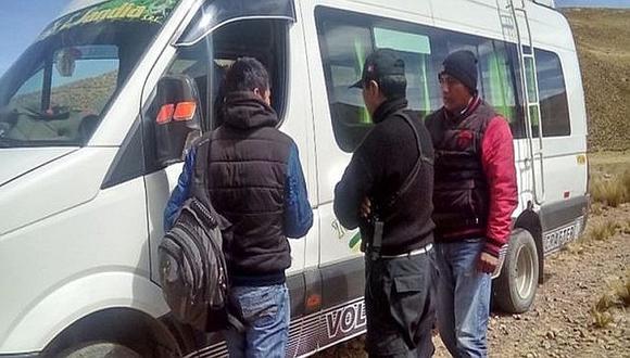Encapuchados asaltan a periodistas en la carretera Juliaca- Sandia
