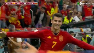 Alemania, cerca de la eliminación: gol de Álvaro Morata para el 1-0 de España (VIDEO)