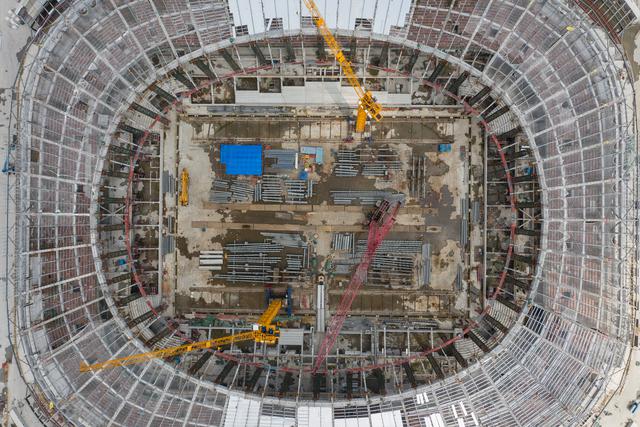 Además del estadio del Guangzhou Evergrande, en Shangai se construye el estadio del SIPG para 33 mil personas. . (Foto: STR / AFP)
