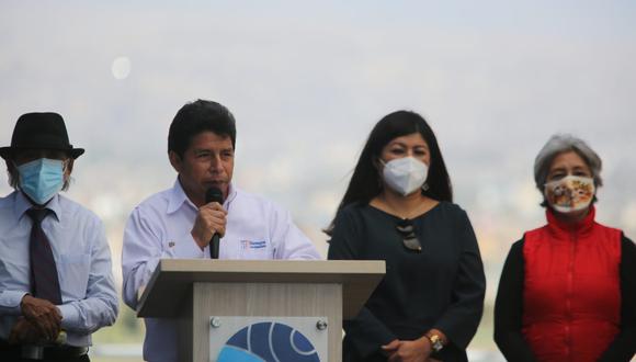 El presidente Pedro Castillo participó en la ceremonia de inauguración del Observatorio Vulcanológico
