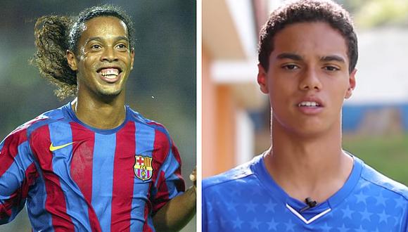 Hijo de Ronaldinho firma su primer contrato futbolístico