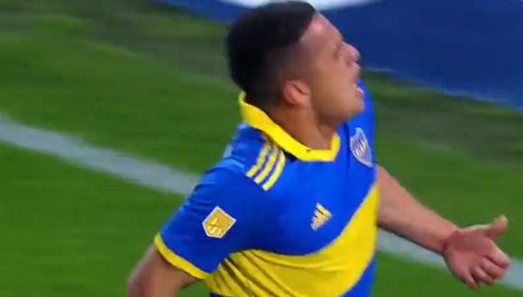 Javier Morales abrió el marcador a favor de Boca Juniors. Foto: Captura de pantalla de ESPN.