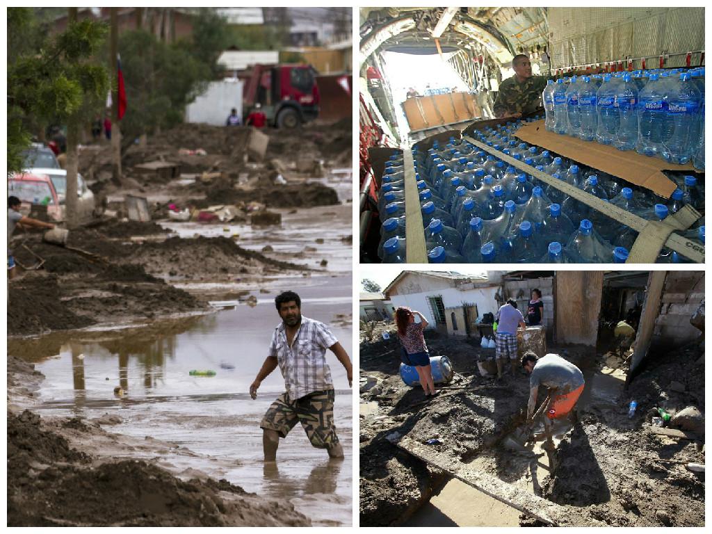 Bolivia lleva al norte de Chile 13.000 litros de agua para damnificados 