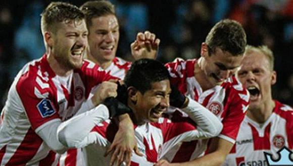 Edison Flores marcó gol al último minuto y le dio la clasificación a su equipo en Dinamarca (VIDEO)