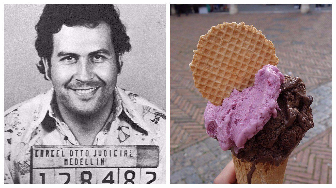 Fanáticos abren heladería en honor a Pablo Escobar 