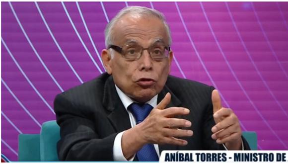 El ministro de Justicia, Aníbal Torres, se pronunció sobre el posible proceso de vacancia que tendrá que afrontar Pedro Castillo. (Fuente: Captura ATV)