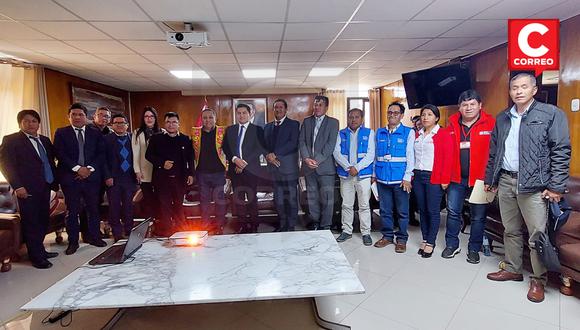 Firma de convenio entre el Ministerio de Vivienda, Construcción y Saneamiento, Municipalida de Huancayo y EPS Sedam Huancayo
