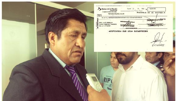 Tacna: nuevo alcalde de Pocollay en problemas por cobro irregular de cheque