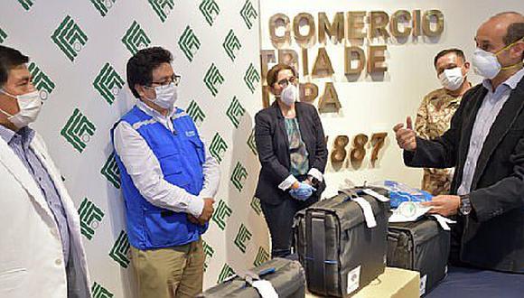 Empresarios donan ventiladores para los hospitales del Minsa y EsSalud en Arequipa