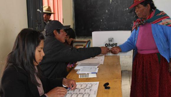 Distrito de Quiaca en Sandia tiene primera mesa instalada