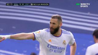 Real Madrid vs. Espanyol: Benzema anotó el 4-0 y sella la victoria para festejar el título de LaLiga (VIDEO)