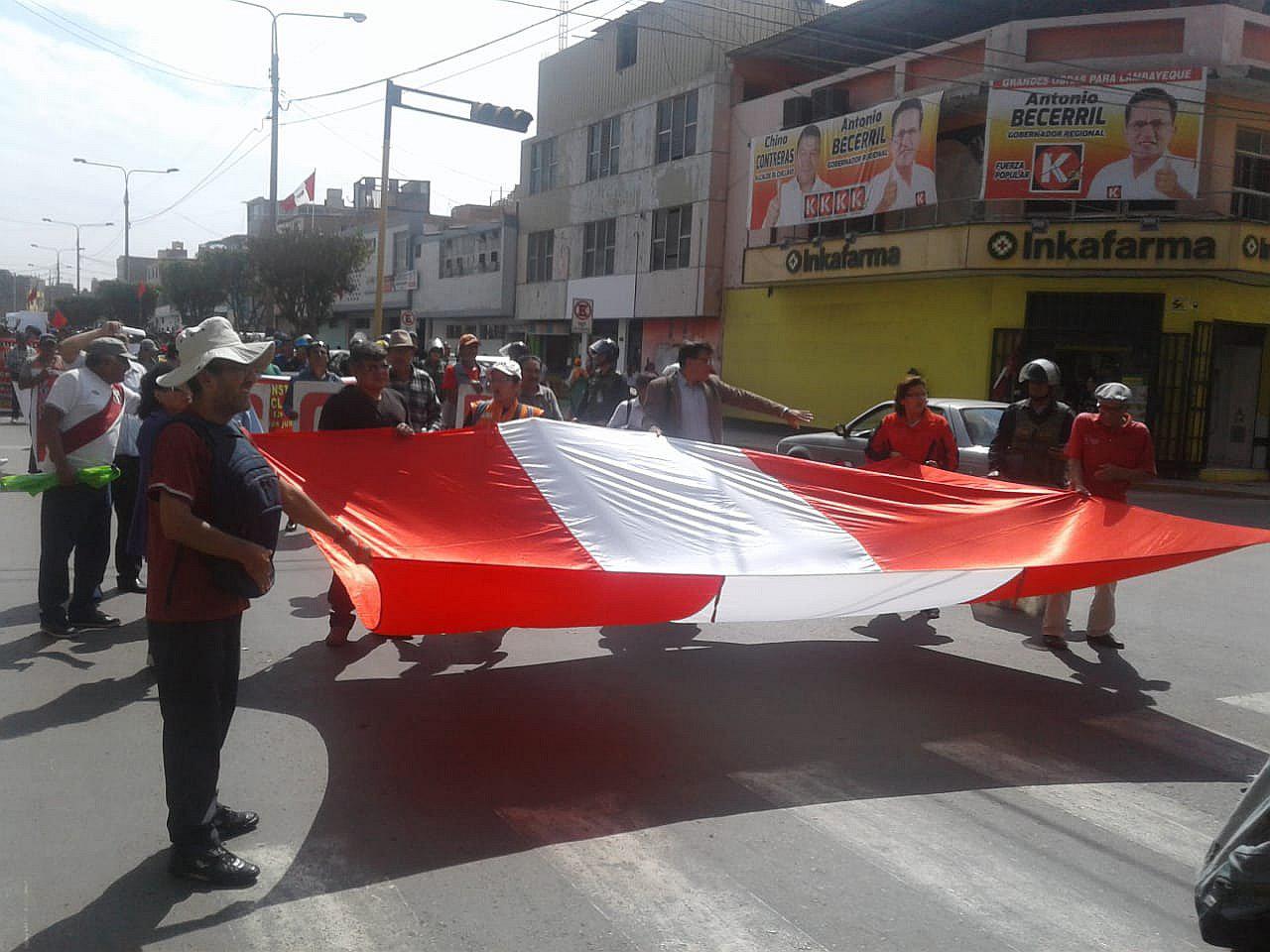 En Lambayeque realizan "marcha cívica" tras polémicos audios que involucran al CNM y PJ