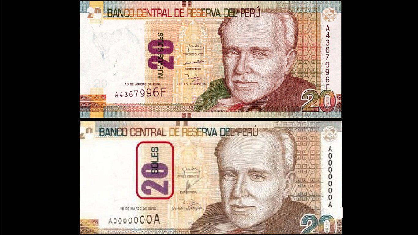 BCR: Nuevo billete de 20 soles circula desde este lunes