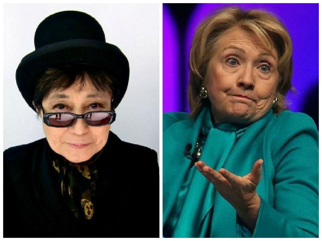 ​Yoko Ono reveló que tuvo romance con Hillary Clinton