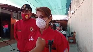 Bomberos de Arequipa piden ser vacunados contra el coronavirus
