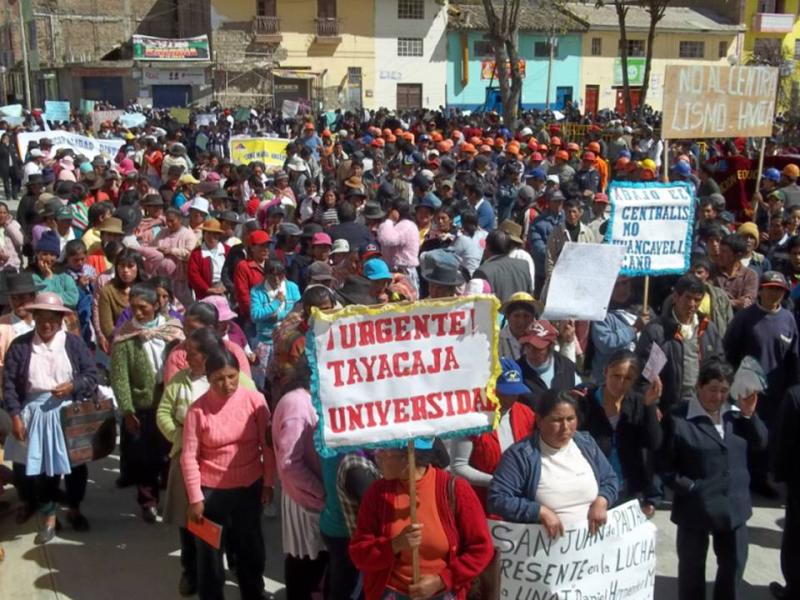 Pobladores de Tayacaja amenazan con tomar central hidroeléctrica del Mantaro