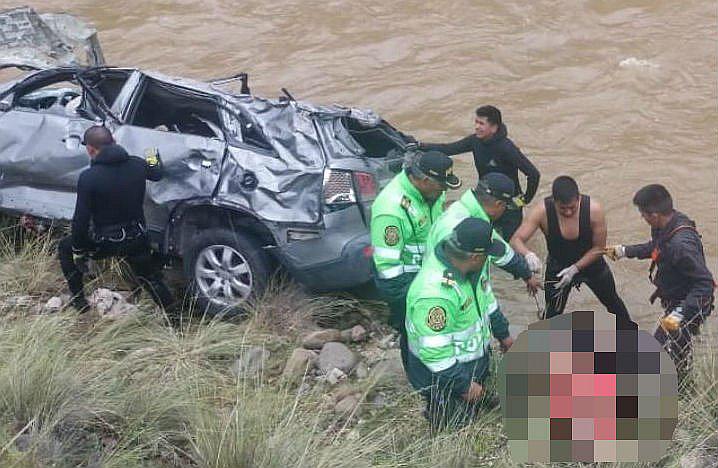 Carretera Central: ​Esposos e hijas murieron en río Mantaro tras despiste de vehículo