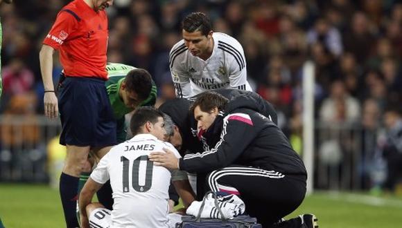 ​Real Madrid: James Rodríguez sufre rotura muscular en pierna y sería duda con Perú