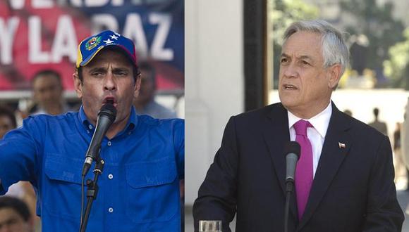 Sebastian Piñera aceptaría reunirse con Capriles