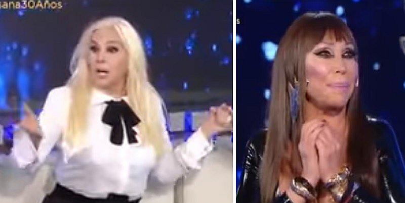 Susana Giménez: Moria Casán aparece en TV vestida de látex y con pronunciado escote (FOTOS)