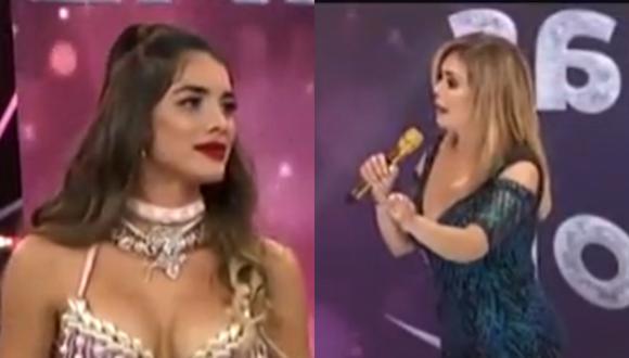 Gisela Valcárcel hace polémico comentario sobre presentación de  Korina Rivadeneira, Diana Sánchez y Angie Arizaga. (Foto: Captura América TV).